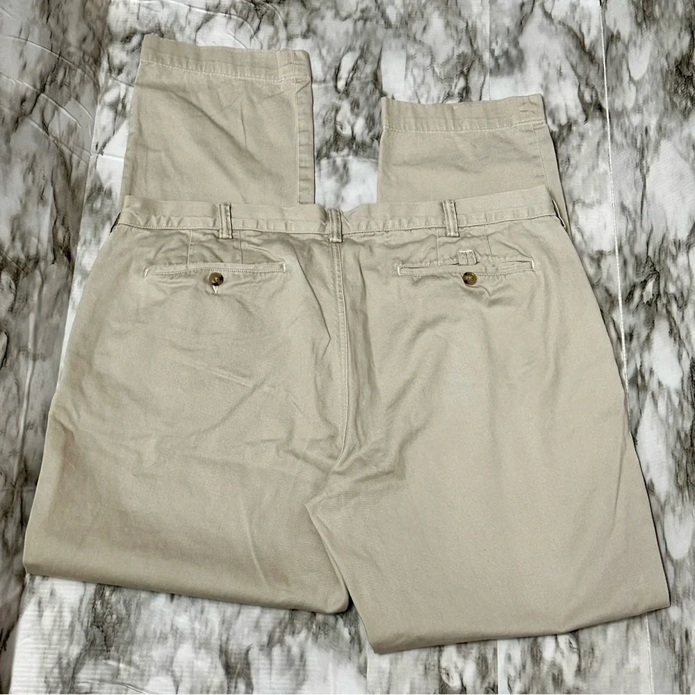 Polo by Ralph Lauren 38X34 Bedford Chino Khaki Pants HTF length Classic Normcore